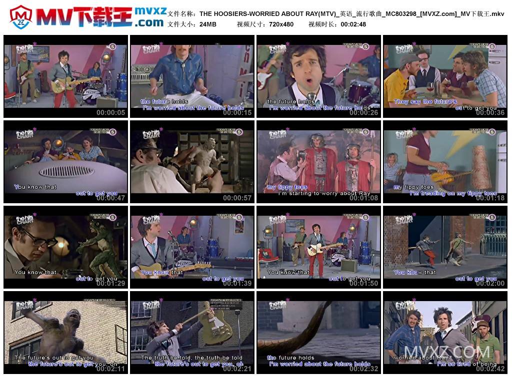 THE HOOSIERS-WORRIED ABOUT RAY(MTV)_英语_流行歌曲_MC803298